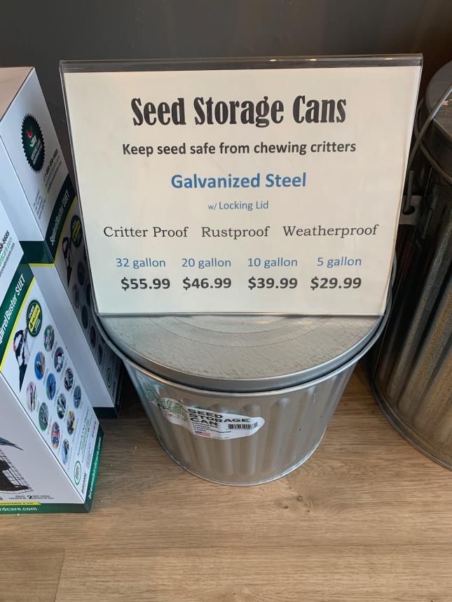 Seed Storage Cans